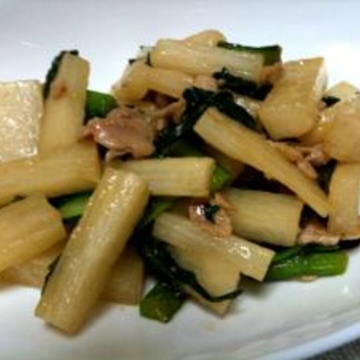 ご飯がすすむ!長いものにんにく炒め